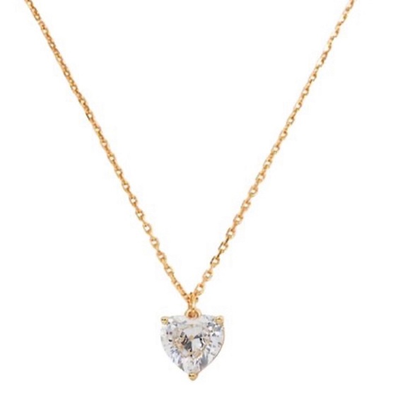 kate spade Jewelry - KATE SPADE • My Love April Heart Pendant Gold Necklace